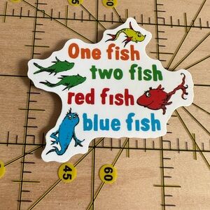 ❤️10/$10 STICKER SALE | 🆕 Dr. Suess Waterproof Vinyl Sticker